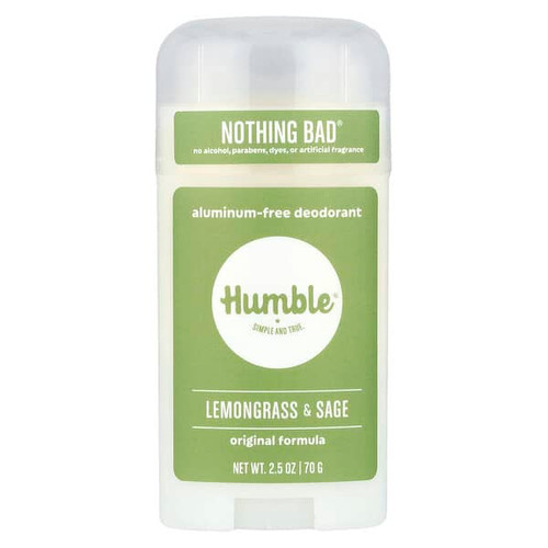 <img alt="Humble Brands, Aluminum-Free Deodorant, Lemongrass & Sage, 2.5 oz (70 g)" title="Humble Brands, Aluminum-Free Deodorant, Lemongrass & Sage, 2.5 oz (70 g),810074860161"