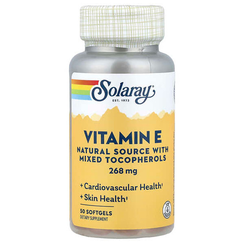 <img alt="Solaray, Vitamin E, 50 Softgels" title="Solaray, Vitamin E, 50 Softgels,076280041620"