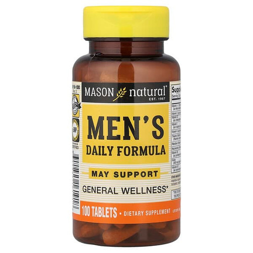 <img alt="Mason Natural, Mens Daily Formula, 100 Tablets" title="Mason Natural, Mens Daily Formula, 100 Tablets,311845161918"