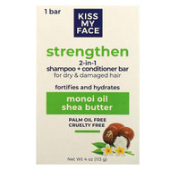 <img alt="Kiss My Face, Strengthen 2-in-1 Shampoo + Conditioner Bar, For Dry & Damaged Hair,  Monoi Oil & Shea Butter, 1 Bar, 4 oz (113 g)" title="Kiss My Face, Strengthen 2-in-1 Shampoo + Conditioner Bar, For Dry & Damaged Hair,  Monoi Oil & Shea Butter, 1 Bar, 4 oz (113 g),035046126315"