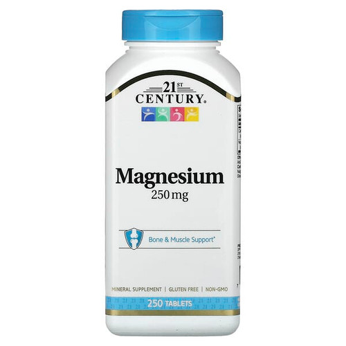 <img alt="21st Century, Magnesium, 250 mg, 250 Tablets" title="21st Century, Magnesium, 250 mg, 250 Tablets,740985280508"