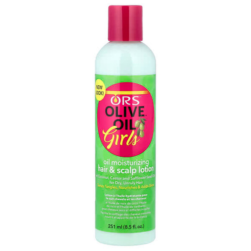 <img alt="ORS, Olive Oil Girls, Oil Moisturizing Hair & Scalp Lotion, 8.5 fl oz (251 ml)" title="ORS, Olive Oil Girls, Oil Moisturizing Hair & Scalp Lotion, 8.5 fl oz (251 ml),632169191574"