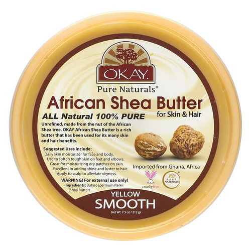 <img alt="Okay Pure Naturals, African Shea Body Butter, For Skin & Hair, 7.5 oz (212 g)" title="Okay Pure Naturals, African Shea Body Butter, For Skin & Hair, 7.5 oz (212 g),810367015353"