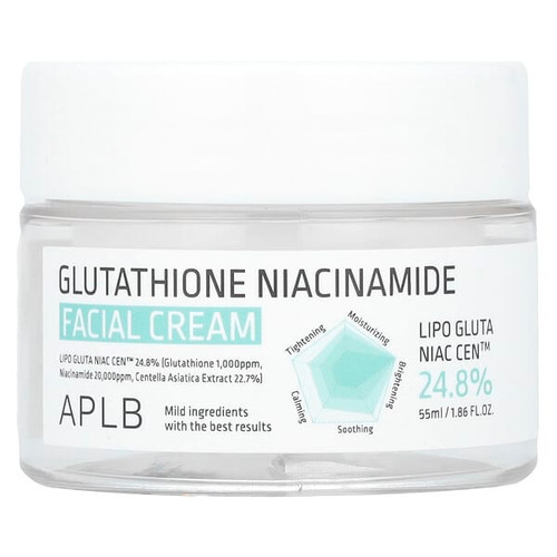 <img alt="APLB, Glutathione Niacinamide, Facial Cream, 1.86 fl oz (55 ml)" title="APLB, Glutathione Niacinamide, Facial Cream, 1.86 fl oz (55 ml),8809874682686"