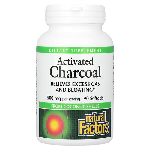 <img alt="Natural Factors, Activated Charcoal, 90 Softgels (250 mg per Softgel)" title="Natural Factors, Activated Charcoal, 90 Softgels (250 mg per Softgel),068958017020"