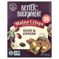 <img alt="Better with Buckwheat, Maine Crisps Snackable Crackers, Olive & Zaatar, 4 oz (113 g)" title="Better with Buckwheat, Maine Crisps Snackable Crackers, Olive & Zaatar, 4 oz (113 g),850043674047"
