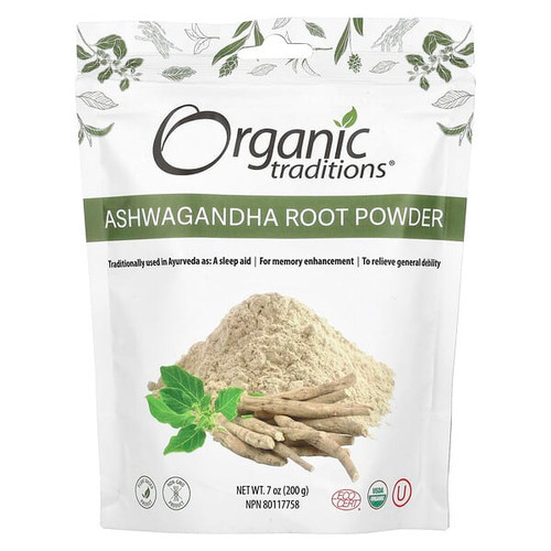 <img alt="Organic Traditions, Ashwagandha Root Powder, 7 oz (200 g)" title="Organic Traditions, Ashwagandha Root Powder, 7 oz (200 g),627733003919"