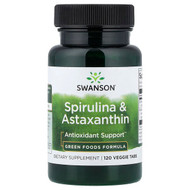 <img alt="Swanson Vitamins, Spirulina & Astaxanthin, 120 Veggie Tabs" title="Swanson Vitamins, Spirulina & Astaxanthin, 120 Veggie Tabs,087614060729"