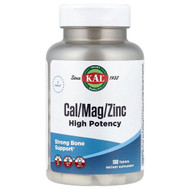<img alt="KAL, Cal-Mag-Zinc, High Potency , 100 Tablets" title="KAL, Cal-Mag-Zinc, High Potency , 100 Tablets,021245577102"