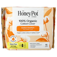 <img alt="The Honey Pot Company, 100% Organic Cotton Cover, Non-Herbal Daytime Pads with Wings, Heavy, 16 Count" title="The Honey Pot Company, 100% Organic Cotton Cover, Non-Herbal Daytime Pads with Wings, Heavy, 16 Count,851669008537"