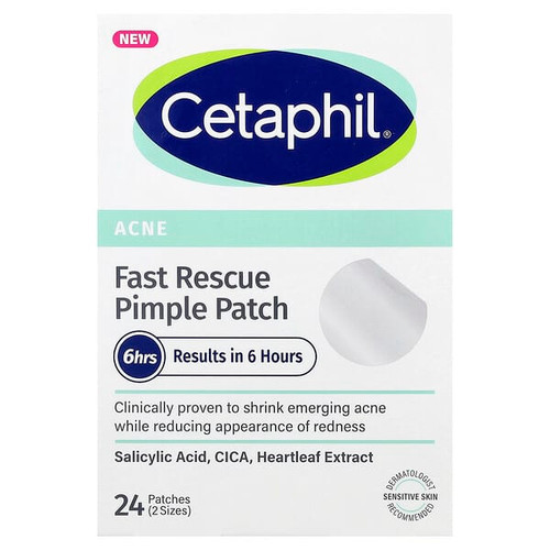 <img alt="Cetaphil, Fast Rescue Pimple Patch, Sensitive Skin, 24 Patches (2 Sizes)" title="Cetaphil, Fast Rescue Pimple Patch, Sensitive Skin, 24 Patches (2 Sizes),302993940111"