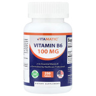 <img alt="Vitamatic, Vitamin B6 , 100 mg , 250 Tablets" title="Vitamatic, Vitamin B6 , 100 mg , 250 Tablets,810078471288"