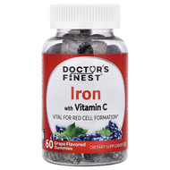 <img alt="Doctors Finest, Iron with Vitamin C, Grape, 60 Gummies" title="Doctors Finest, Iron with Vitamin C, Grape, 60 Gummies,810048612710"