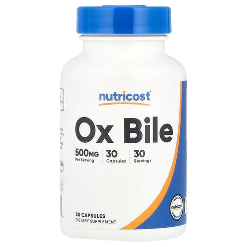 <img alt="Nutricost, Ox Bile, 500 mg, 30 Capsules" title="Nutricost, Ox Bile, 500 mg, 30 Capsules,810139574064"