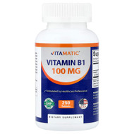 <img alt="Vitamatic, Vitamin B1, 100 mg, 250 Tablets" title="Vitamatic, Vitamin B1, 100 mg, 250 Tablets,810078471332"