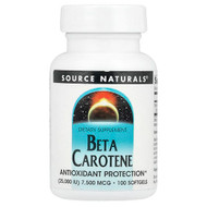 <img alt="Source Naturals, Beta Carotene , 7,500 mcg (25,000 IU), 100 Softgels" title="Source Naturals, Beta Carotene , 7,500 mcg (25,000 IU), 100 Softgels,021078004035"