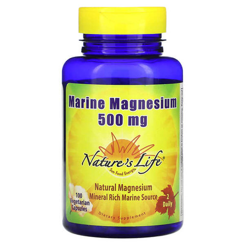 <img alt="Natures Life, Marine Magnesium, 100 Vegetarian Capsules (250 mg per Capsule)" title="Natures Life, Marine Magnesium, 100 Vegetarian Capsules (250 mg per Capsule),040647292376"