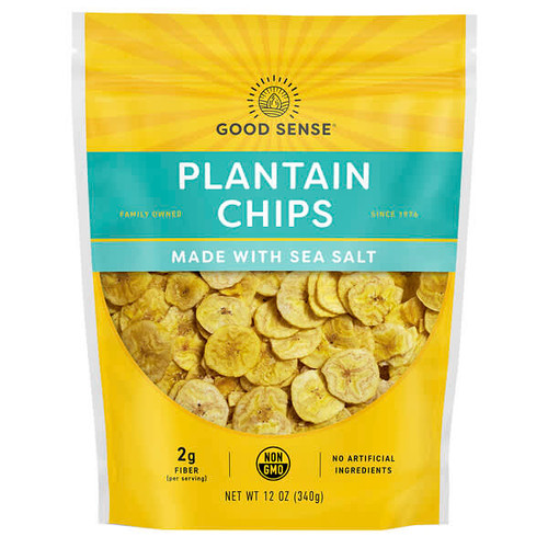 <img alt="Good Sense, Plantain Chips, With Sea Salt, 12 oz (340 g)" title="Good Sense, Plantain Chips, With Sea Salt, 12 oz (340 g),030243862080"