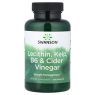 <img alt="Swanson Vitamins, Lecithin, Kelp, B6 & Cider Vinegar, 240 Tablets" title="Swanson Vitamins, Lecithin, Kelp, B6 & Cider Vinegar, 240 Tablets,087614040196"