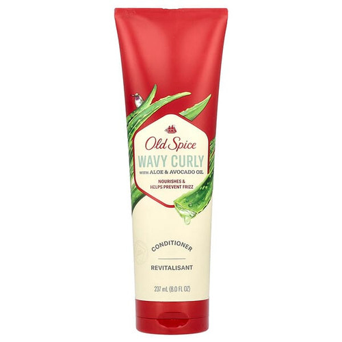 <img alt="Old Spice, Wavy Curly Conditioner with Aloe & Avocado Oil, 8 fl oz (237 ml)" title="Old Spice, Wavy Curly Conditioner with Aloe & Avocado Oil, 8 fl oz (237 ml),012044047736"