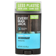 <img alt="Every Man Jack, Deodorant, Aluminum Free, Coconut + Vanilla, 3 oz (85 g)" title="Every Man Jack, Deodorant, Aluminum Free, Coconut + Vanilla, 3 oz (85 g),878639017221"