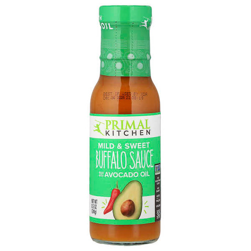 <img alt="Primal Kitchen, Buffalo Sauce Made with Avocado Oil , Mild & Sweet, 8.5 oz (241 g)" title="Primal Kitchen, Buffalo Sauce Made with Avocado Oil , Mild & Sweet, 8.5 oz (241 g),840224600408"