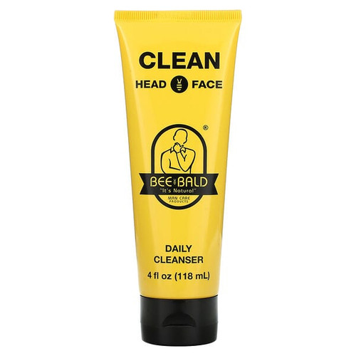 <img alt="Bee Bald, Clean Head & Face, Daily Cleanser, 4 fl oz (118 ml)" title="Bee Bald, Clean Head & Face, Daily Cleanser, 4 fl oz (118 ml),852664004005"