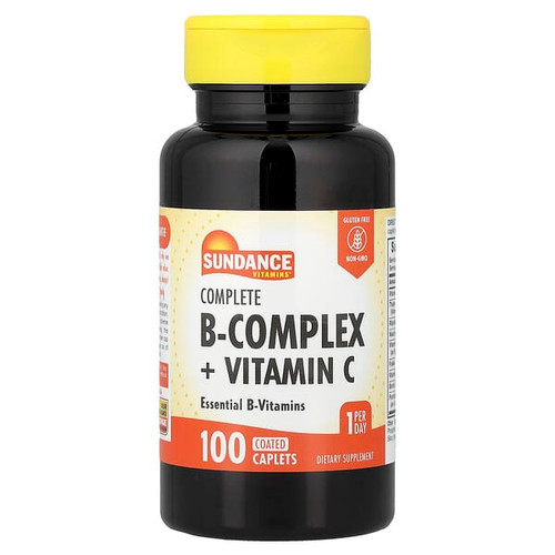 <img alt="Sundance Vitamins, Complete B-Complex + Vitamin C, 100 Coated Caplets" title="Sundance Vitamins, Complete B-Complex + Vitamin C, 100 Coated Caplets,840093102812"