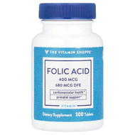 <img alt="The Vitamin Shoppe, Folic Acid, 680 mcg DFE, 300 Tablets" title="The Vitamin Shoppe, Folic Acid, 680 mcg DFE, 300 Tablets,766536021697"