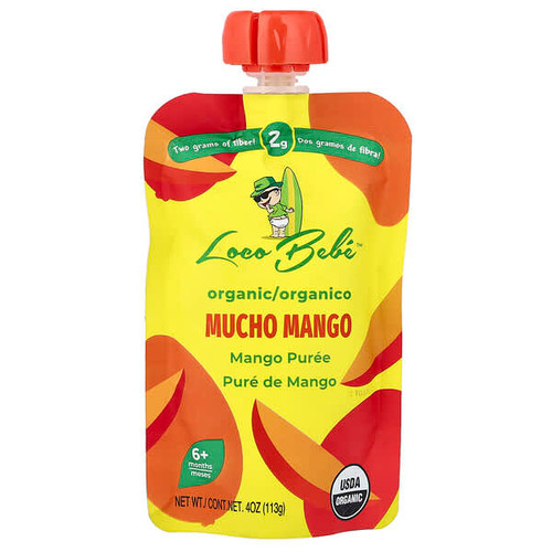 <img alt="3 PACK of Loco Bebe, Organic Puree, 6+ Months, Mucho Mango, 4 oz (113 g)" title="3 PACK of Loco Bebe, Organic Puree, 6+ Months, Mucho Mango, 4 oz (113 g),850030238023"