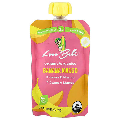 <img alt="3 PACK of Loco Bebe, Organic Puree, 6+ Months, Banana Mango, 4 oz (113 g)" title="3 PACK of Loco Bebe, Organic Puree, 6+ Months, Banana Mango, 4 oz (113 g),850030238030"