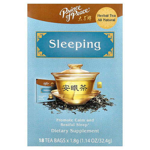 <img alt="Prince of Peace, Herbal Tea, Sleeping, 18 Tea Bags, 1.14 oz (32.4 g)" title="Prince of Peace, Herbal Tea, Sleeping, 18 Tea Bags, 1.14 oz (32.4 g),039278030587"