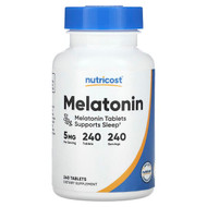 <img alt="Nutricost, Melatonin, 5 mg, 240 Tablets" title="Nutricost, Melatonin, 5 mg, 240 Tablets,810014672724"