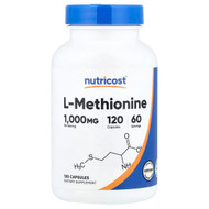 <img alt="Nutricost, L-Methionine, 120 Capsules (500 mg per Capsule)" title="Nutricost, L-Methionine, 120 Capsules (500 mg per Capsule),810139575979"