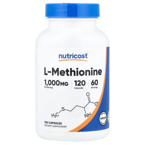 <img alt="Nutricost, L-Methionine, 120 Capsules (500 mg per Capsule)" title="Nutricost, L-Methionine, 120 Capsules (500 mg per Capsule),810139575979"