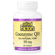 <img alt="Natural Factors, Coenzyme Q10, 50 mg, 60 Softgels" title="Natural Factors, Coenzyme Q10, 50 mg, 60 Softgels,068958020730"