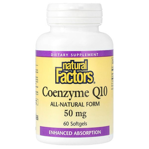 <img alt="Natural Factors, Coenzyme Q10, 50 mg, 60 Softgels" title="Natural Factors, Coenzyme Q10, 50 mg, 60 Softgels,068958020730"