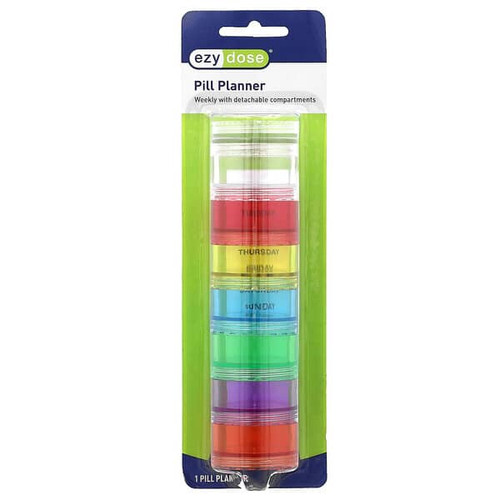<img alt="Ezy Dose, Weekly Pill Planner With Detachable Compartments, 1 Count" title="Ezy Dose, Weekly Pill Planner With Detachable Compartments, 1 Count,025715674490"