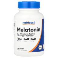 <img alt="Nutricost, Melatonin, 10 mg, 240 Tablets" title="Nutricost, Melatonin, 10 mg, 240 Tablets,810014672731"