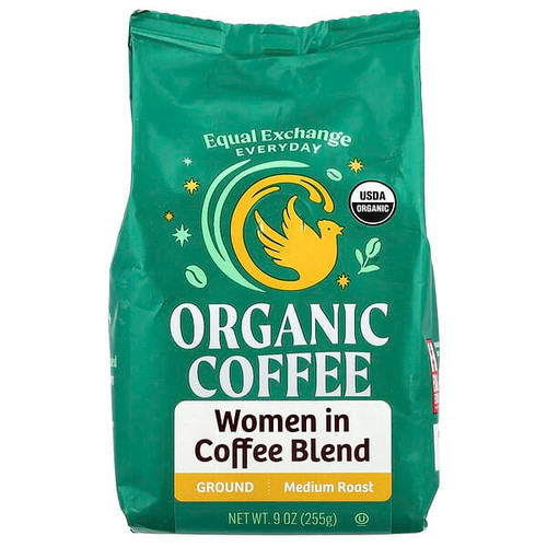 <img alt="Equal Exchange, Organic Coffee, Women In Coffee Blend, Ground, Medium Roast , 9 oz (255 g)" title="Equal Exchange, Organic Coffee, Women In Coffee Blend, Ground, Medium Roast , 9 oz (255 g),745998992233"