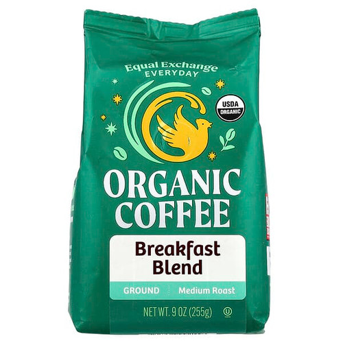<img alt="Equal Exchange, Organic Coffee, Breakfast Blend, Ground, Medium Roast , 9 oz (255 g)" title="Equal Exchange, Organic Coffee, Breakfast Blend, Ground, Medium Roast , 9 oz (255 g),745998992158"