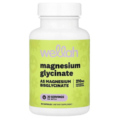 <img alt="Wellah, Magnesium Glycinate, 210 mg, 90 Capsules (70 mg per Capsule)" title="Wellah, Magnesium Glycinate, 210 mg, 90 Capsules (70 mg per Capsule),850074471899"