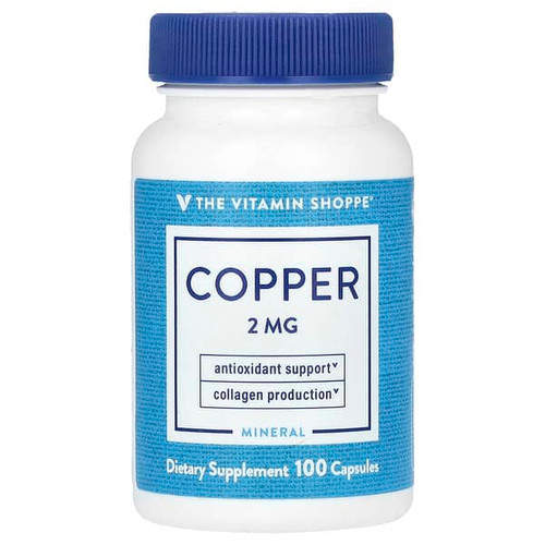 <img alt="The Vitamin Shoppe, Copper, 2 mg, 100 Capsules" title="The Vitamin Shoppe, Copper, 2 mg, 100 Capsules,766536014446"