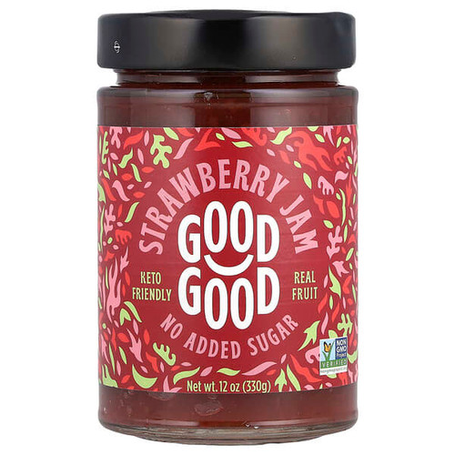 <img alt="GOOD GOOD, Strawberry Jam, 12 oz (330 g)" title="GOOD GOOD, Strawberry Jam, 12 oz (330 g),856716008157"