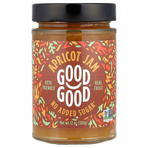 <img alt="GOOD GOOD, Apricot Jam, 12 oz (330 g)" title="GOOD GOOD, Apricot Jam, 12 oz (330 g),856716008171"