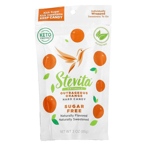 <img alt="Stevita Naturals, Naturals, Sugar Free Hard Candy, Outrageous Orange, 3 oz (85 g)" title="Stevita Naturals, Naturals, Sugar Free Hard Candy, Outrageous Orange, 3 oz (85 g),617928005156"