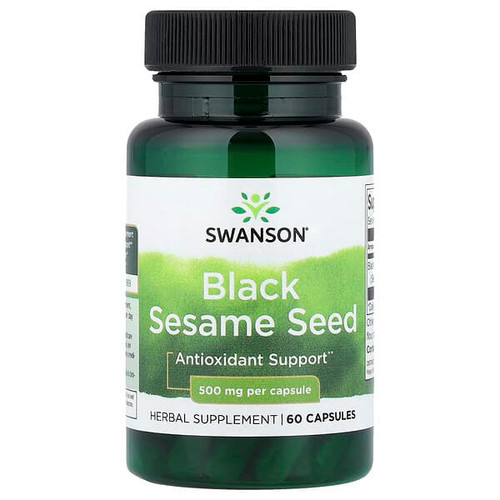 <img alt="Swanson Vitamins, Black Sesame Seed, 500 mg, 60 Capsules" title="Swanson Vitamins, Black Sesame Seed, 500 mg, 60 Capsules,087614115986"