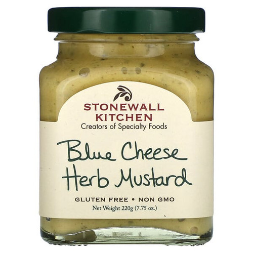 <img alt="Stonewall Kitchen, Blue Cheese Herb Mustard, 7.75 oz (220 g)" title="Stonewall Kitchen, Blue Cheese Herb Mustard, 7.75 oz (220 g),711381031179"