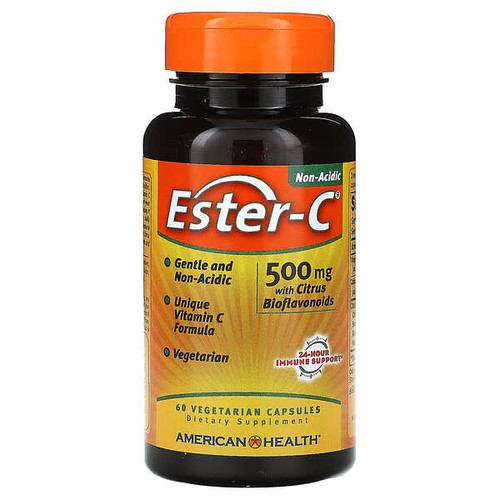 <img alt="American Health, Ester-C, 500 mg, 60 Vegetarian Capsules" title="American Health, Ester-C, 500 mg, 60 Vegetarian Capsules,076630169653"