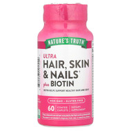 <img alt="Natures Truth, Ultra Hair, Skin & Nails Plus Biotin,  60 Coated Caplets" title="Natures Truth, Ultra Hair, Skin & Nails Plus Biotin,  60 Coated Caplets,840093101549"